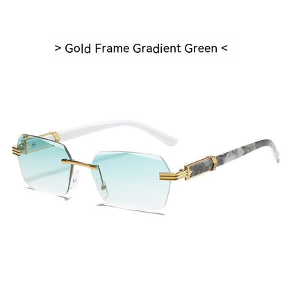 Frameless Marbling Sunglasses