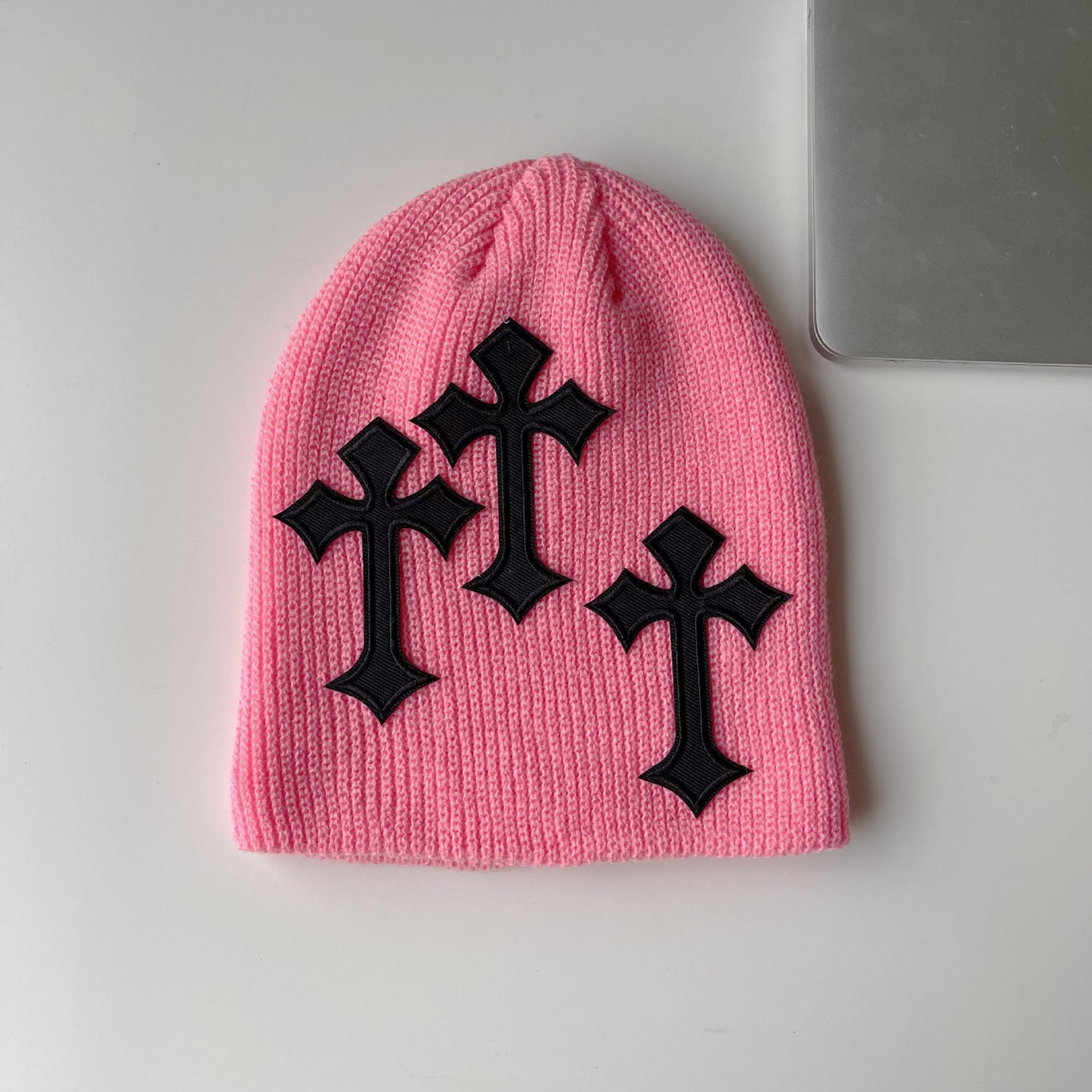 Dark Cross Woolen Knitted Hat