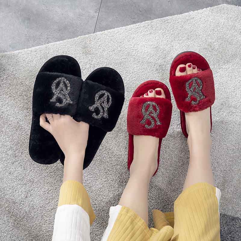 Bright Diamond Warm Cotton Slippers