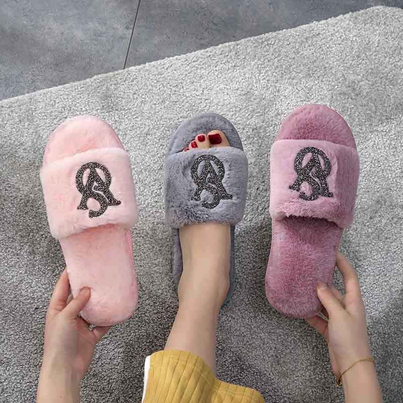 Bright Diamond Warm Cotton Slippers