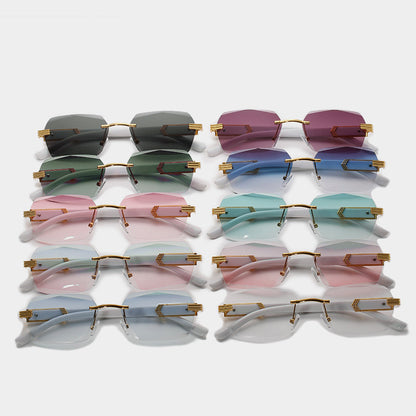 Frameless Marbling Sunglasses