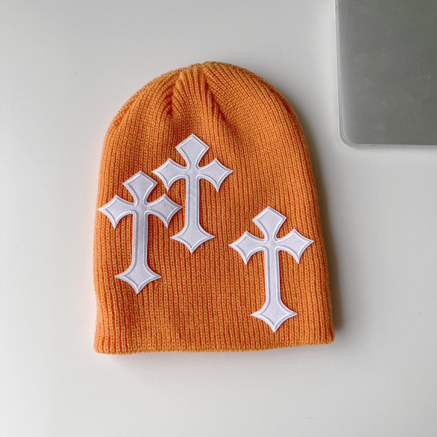 Dark Cross Woolen Knitted Hat