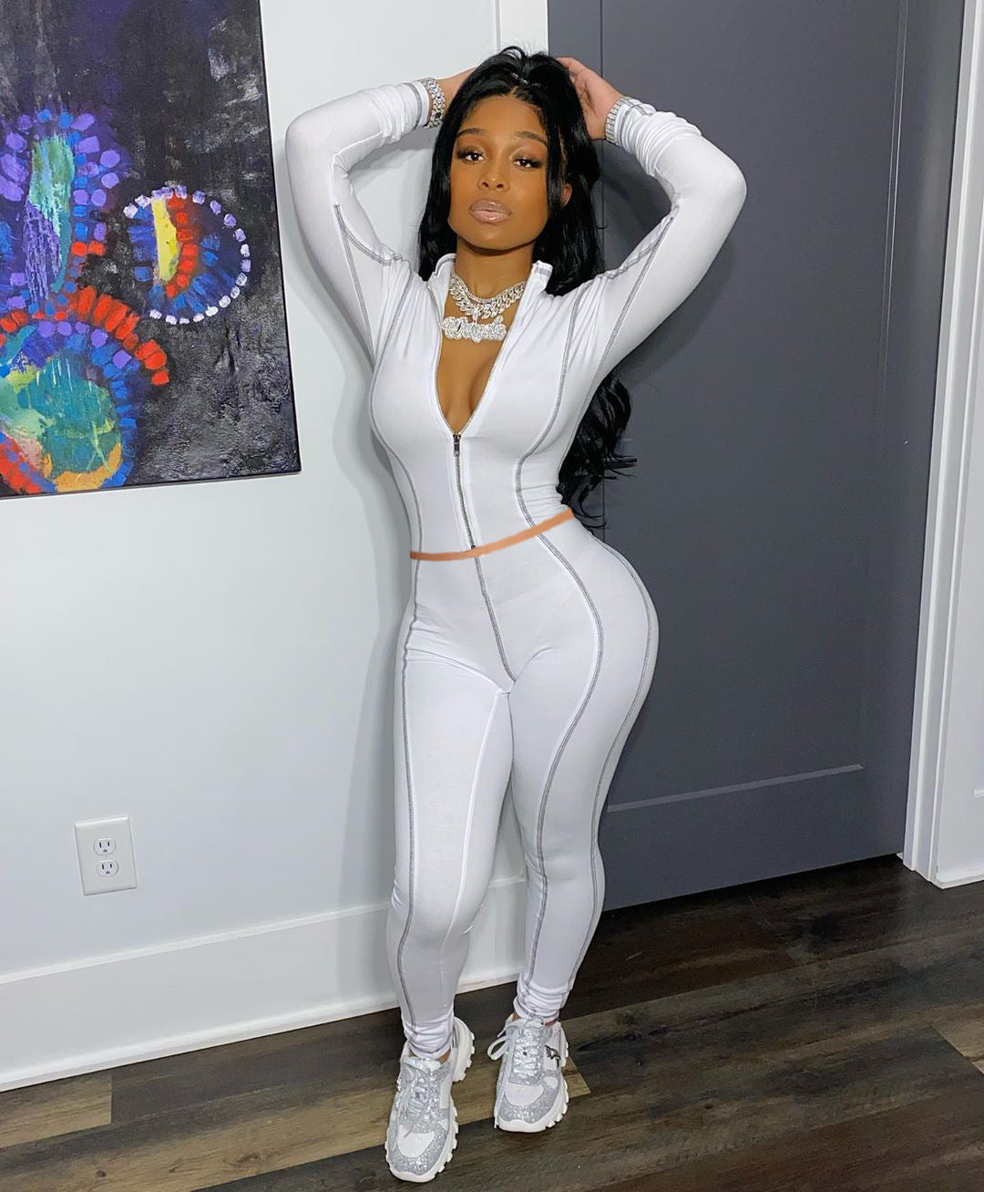 Long Sleeve Sexy Jumpsuit